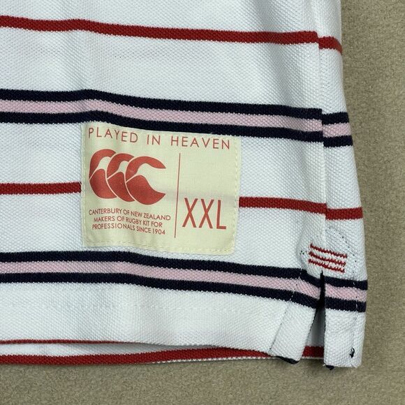 Canterbury Polo Shirt Adult XXL Played in Heaven Rugby Short Sleeve Logo Men - Picture 3 of 13
